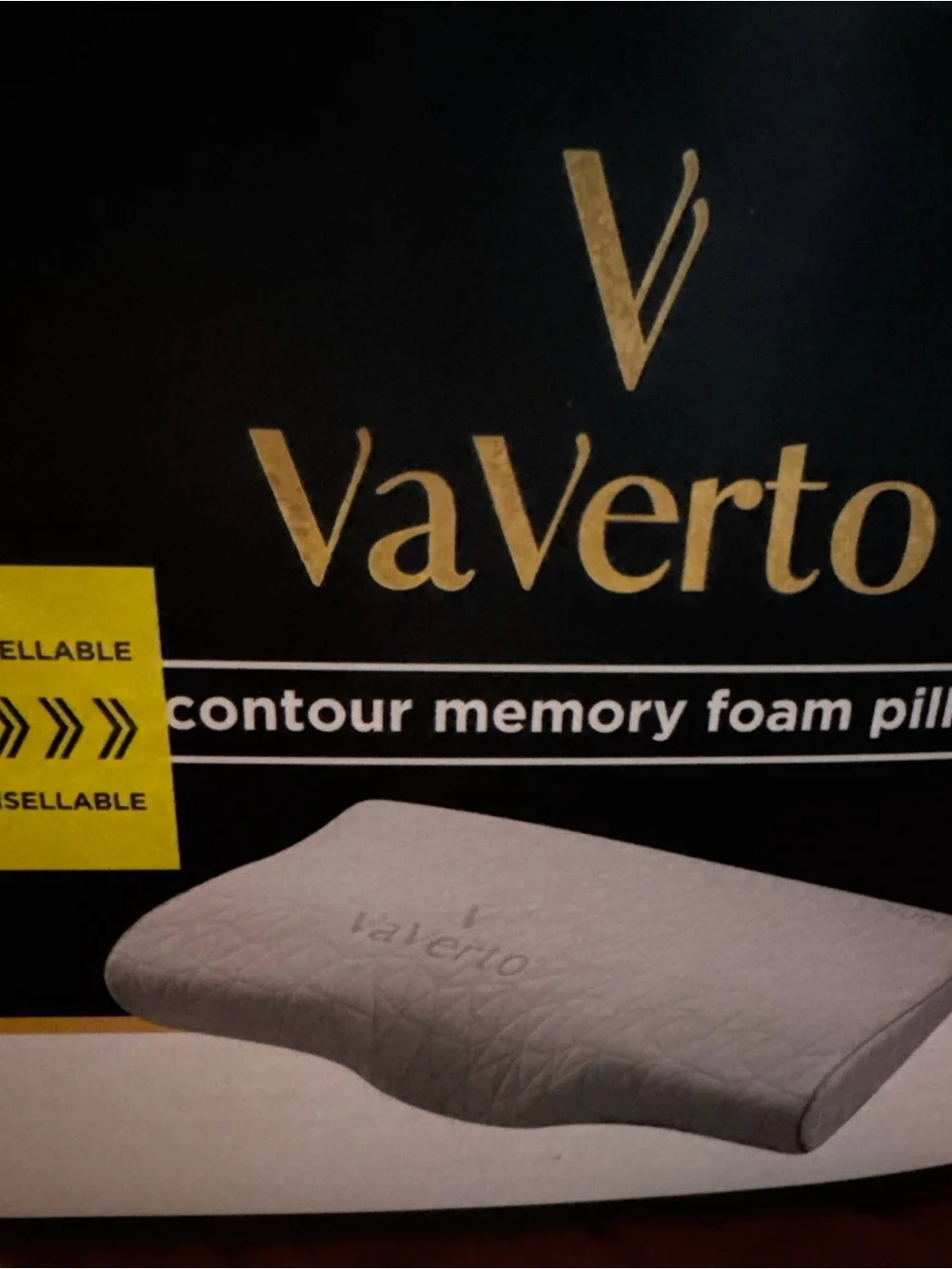 VaVerto Contour Memory Foam Pillow